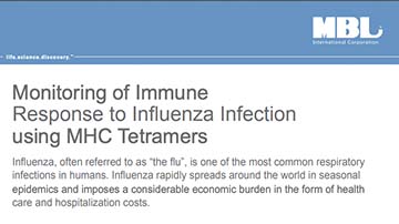 Brochure: Monitoring of Immune Response to Influenza Infection using MHC Tetramers